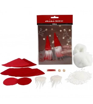 Mini kit DIY Ornamente Craciun - Gnom 2 bucati - Art and crafts