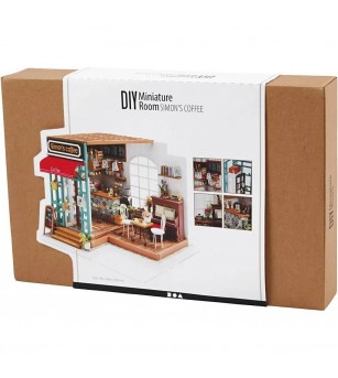 Set DIY macheta Camera in miniatura - Cafenea - Seturi creative pentru copii Set DIY macheta Camera in miniatura - Cafenea - Seturi creative pentru copii