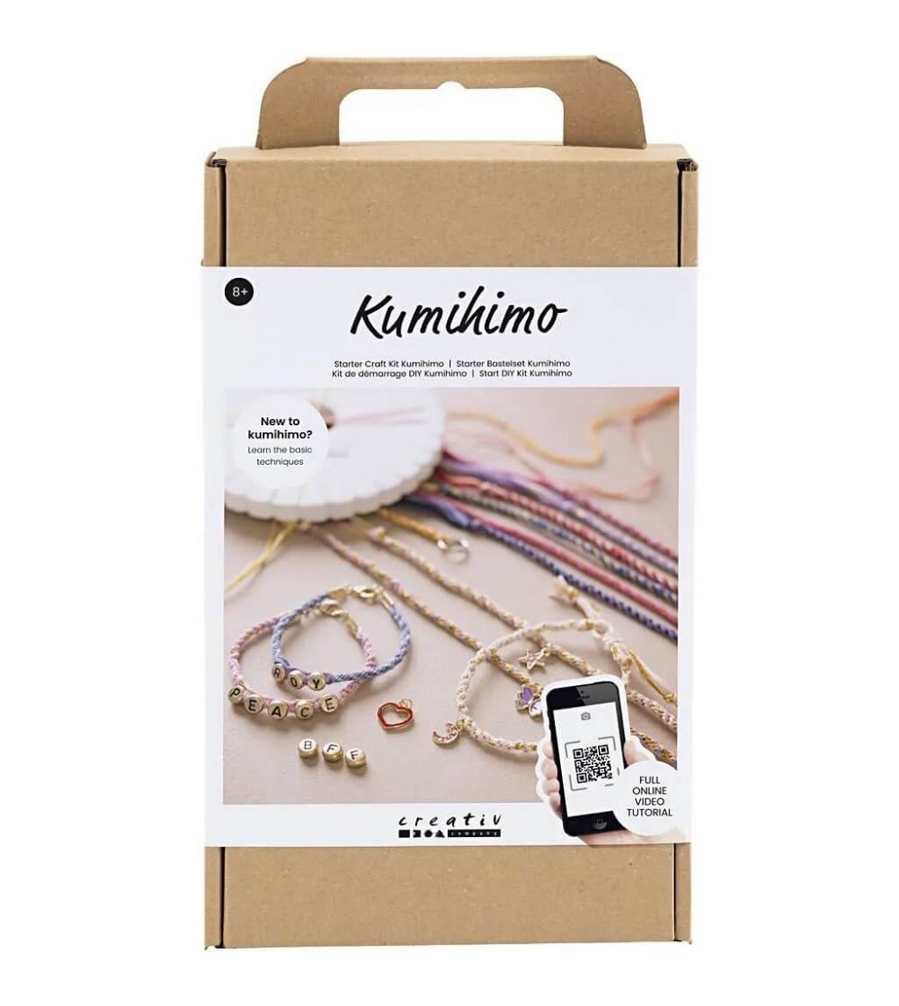 Kit creativ de impletit - tehnica Kumihimo - Seturi cu mărgele și brățări