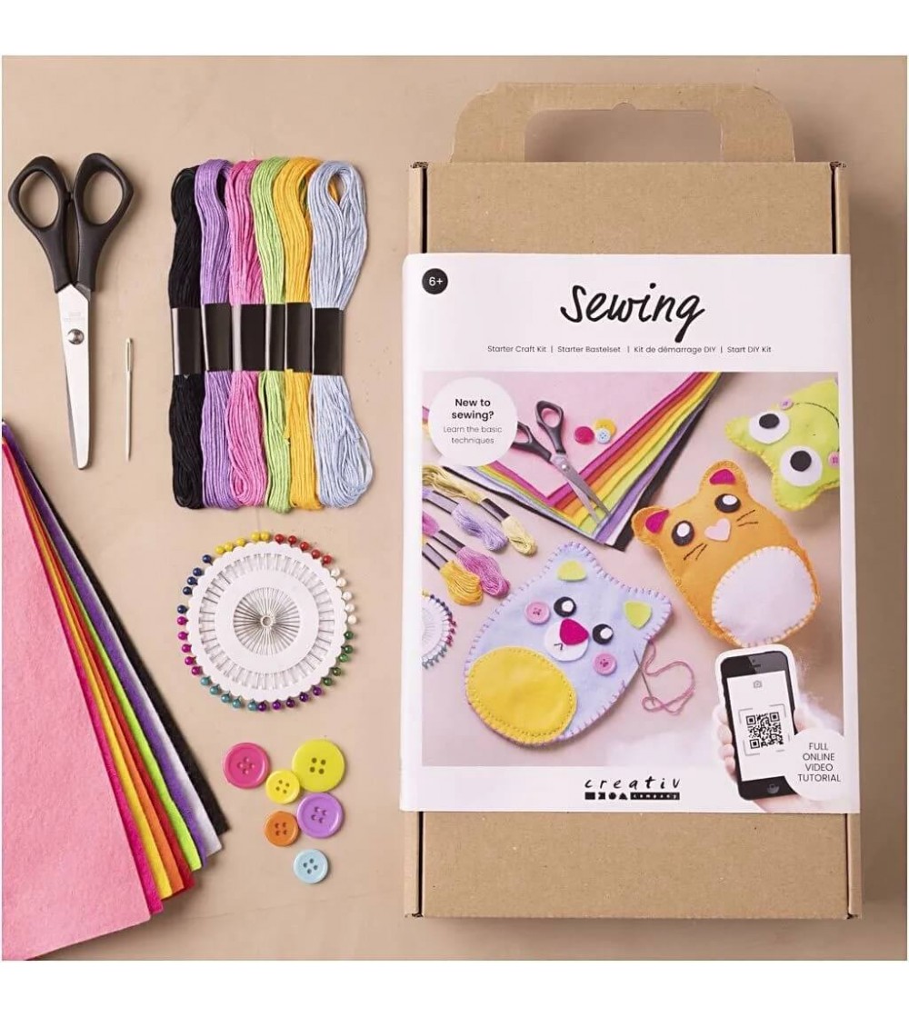Kit creativ de cusut - animalute din fetru - Seturi de cusut pentru copii
