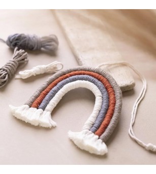 Mini Kit creativ Macrame - Curcubeu - Seturi creative DIY