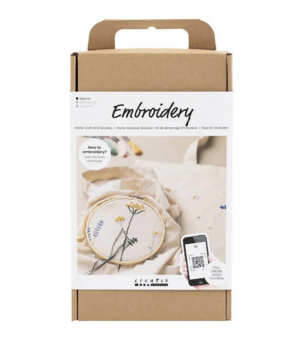 Kit de broderie pentru incepatori - flori - Seturi de cusut pentru copii