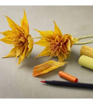 Set hartie creponata - 8 culori natur - Seturi cu hârtie și quilling