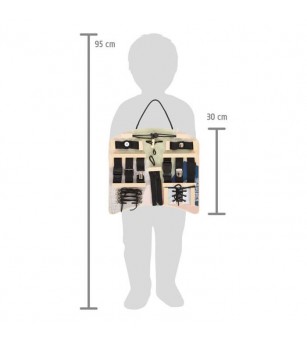 Placa senzoriala Legler Small Foot, incuietori si legaturi - Jucării de lemn si Montessori