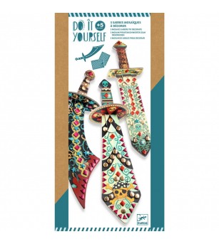 Set DIY Djeco, Sabiile piratilor - Costume de carnaval