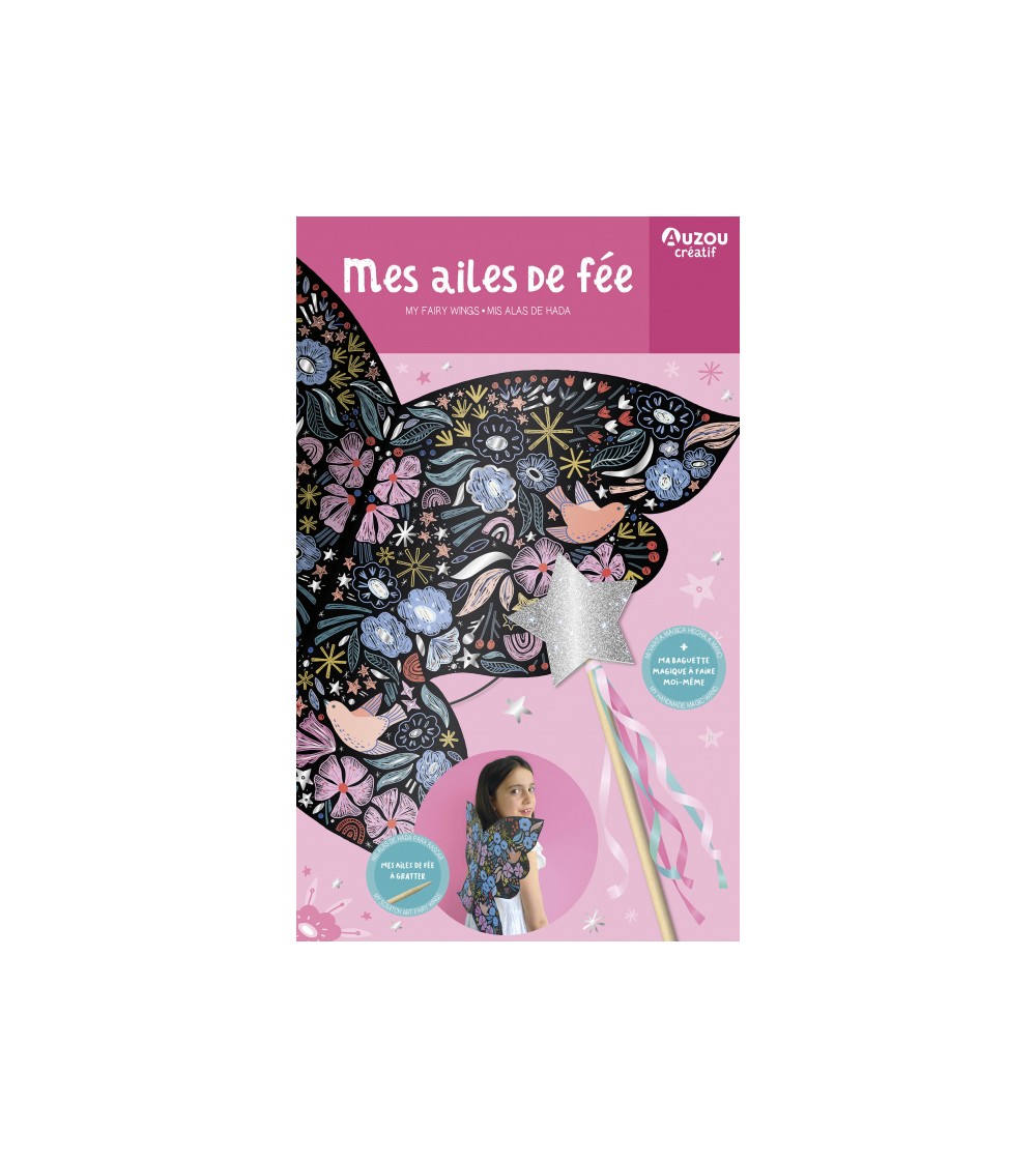 Set DIY Aripi de zana forma de fluture si bagheta magica - Costume de carnaval