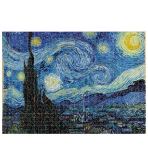 Puzzle Londji 1000 piese, van Gogh Noapte instelata - Puzzle-uri