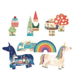 Puzzle evolutiv si reversibil Londji, Petrecerea Unicornului - Puzzle-uri