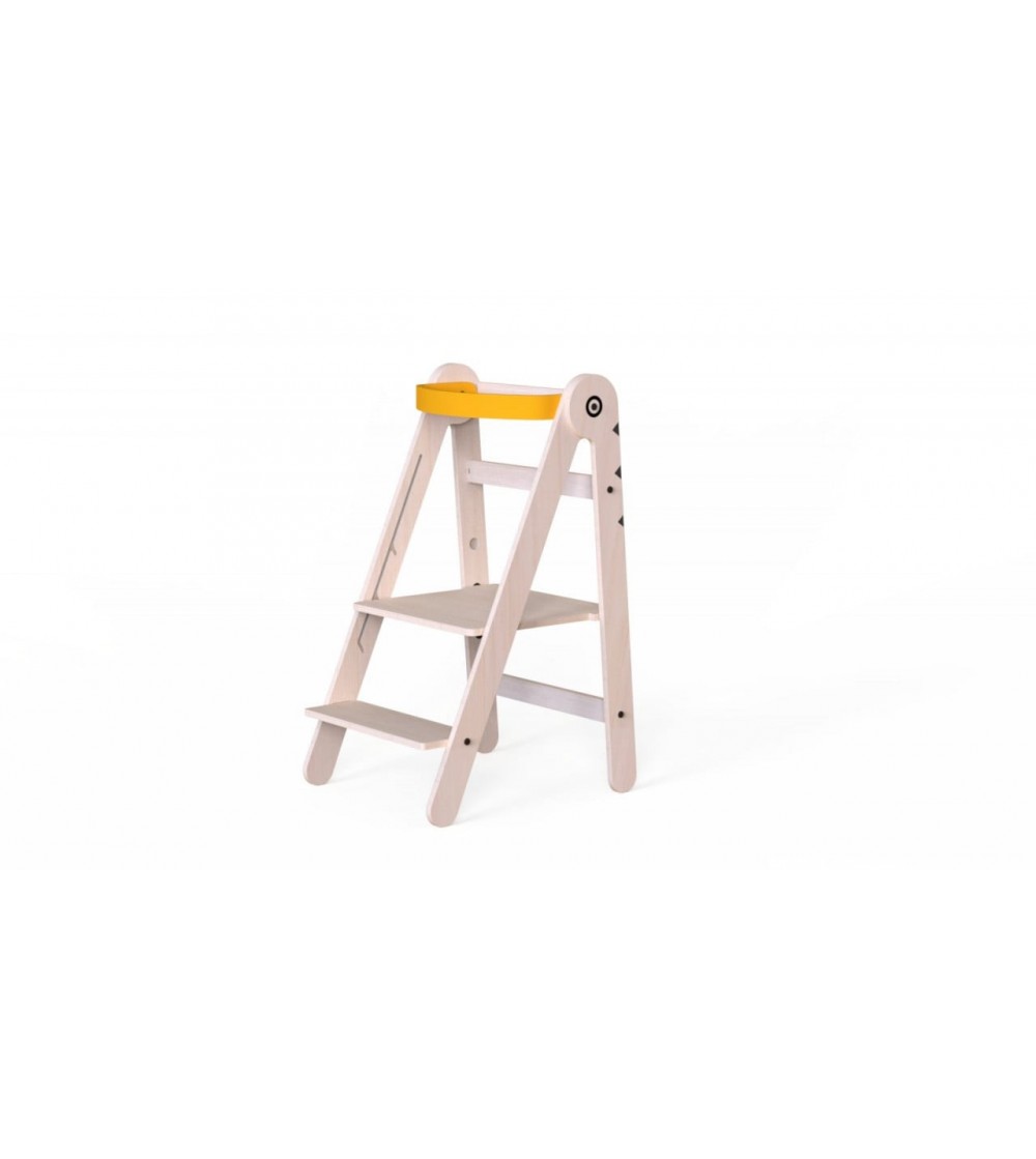 Turn de invatare-Learning Tower pliabil, din lemn, MamaToyz, galben - Learning tower Turn de invatare-Learning Tower pliabil, din lemn, MamaToyz, galben - Learning tower