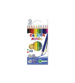 Set 12 creioane acuarela Carioca, Acquarell - Carioci și creioane colorate