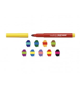 Set 10 carioci lavabile Color Change, cu marker care schimba culoarea, Carioca - Carioci și creioane colorate Set 10 carioci lavabile Color Change, cu marker care schimba culoarea, Carioca - Carioci și creioane colorate