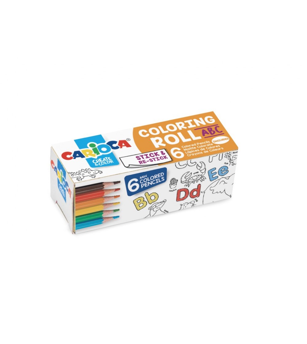 Hârtie pentru colorat, Mini Coloring Roll, Carioca 85x10 cm - Set papetarie si jurnale copii