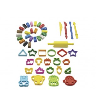 Set 12 culori plastilină moale, + instrumente, Carioca Plasty Special - Seturi cu plastilină și modelare