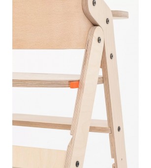 Scaun de masa multifunctional pentru bebelusi, MamaToyz, pliabil, cu masuta, transformabil, lemn, 6 luni - adolescent, natur ...