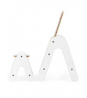Masuta si tabla 2 in 1 cu scaunel Massam MDF MamaToyz - Masute copii