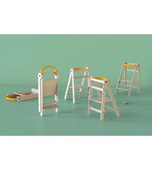 Turn de invatare-Learning Tower pliabil, din lemn, MamaToyz, galben - Learning tower Turn de invatare-Learning Tower pliabil, din lemn, MamaToyz, galben - Learning tower