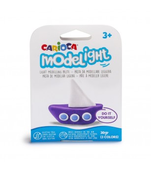 Set Plastilina moale ModeLight Carioca, 3 mijloace de transport - Plastilină clasică Set Plastilina moale ModeLight Carioca, 3 mijloace de transport - Plastilină clasică