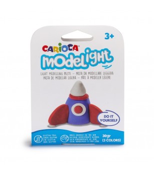 Set Plastilina moale ModeLight Carioca, 3 mijloace de transport - Plastilină clasică Set Plastilina moale ModeLight Carioca, 3 mijloace de transport - Plastilină clasică