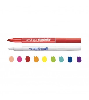 Set 9 carioci + 1 marker care șterge culoarea, Carioca Magic Erasable - Carioci și creioane colorate