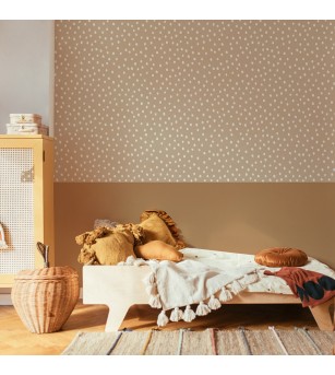 Tapet camera copii Dekornik, Irregular Dots, bej - Tapet camera copii Tapet camera copii Dekornik, Irregular Dots, bej - Tapet camera copii