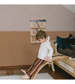 Tapet camera copii Dekornik, Irregular Dots, roz pudrat - scortisoara - Tapet camera copii Tapet camera copii Dekornik, Irregular Dots, roz pudrat - scortisoara - Tapet camera copii