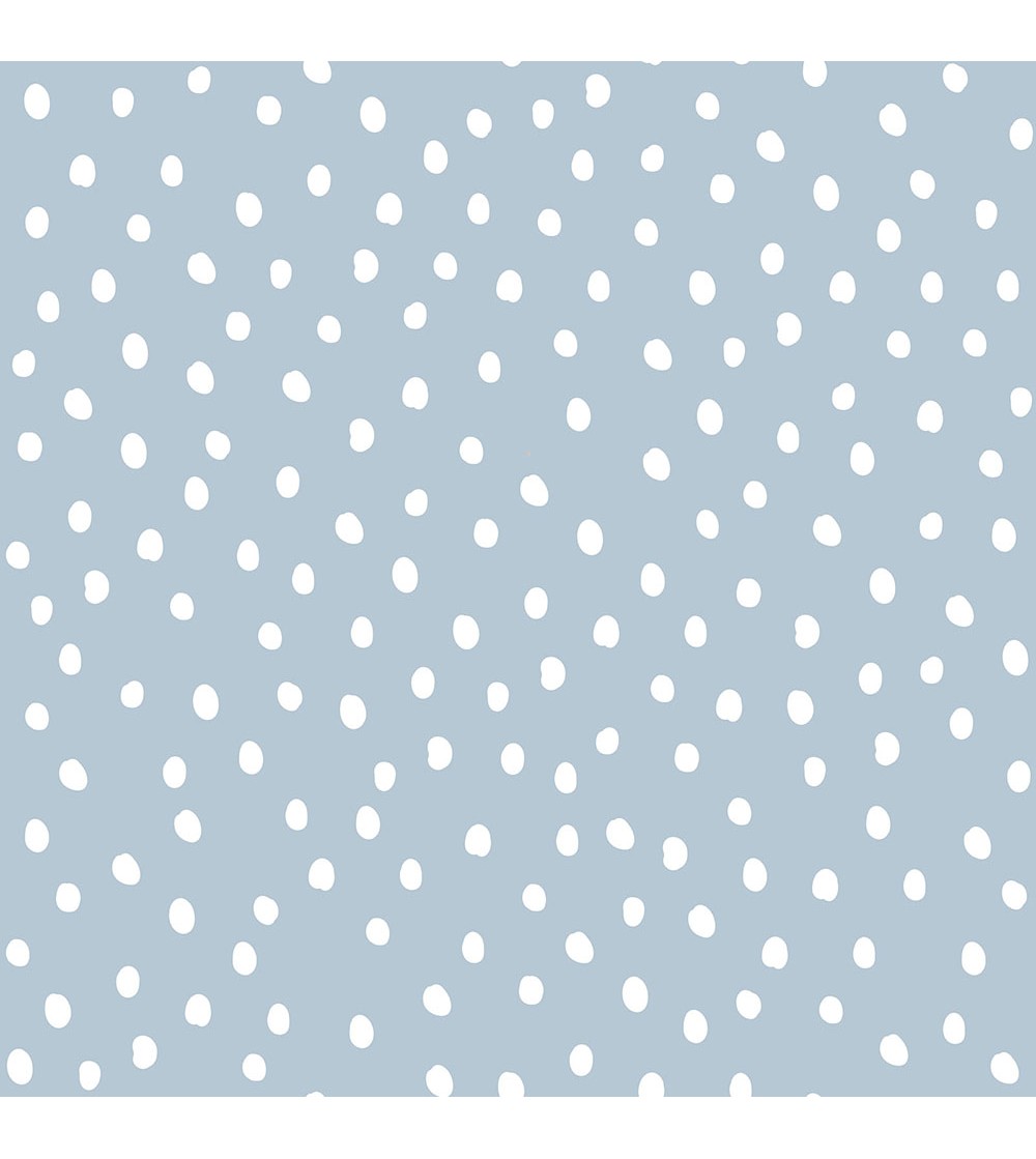 Tapet camera copii Dekornik, Irregular Dots, light blue - Tapet camera copii