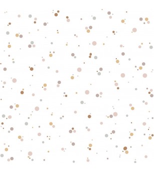 Tapet camera copii Dekornik, mini dots, scortisoara - roz pudrat - Tapet camera copii