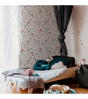 Tapet camera copii Dekornik, iarna scandinavă - Tapet camera copii Tapet camera copii Dekornik, iarna scandinavă - Tapet camera copii