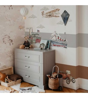 Sticker decorativ Dekornik, Istoria navelor - Stickere perete