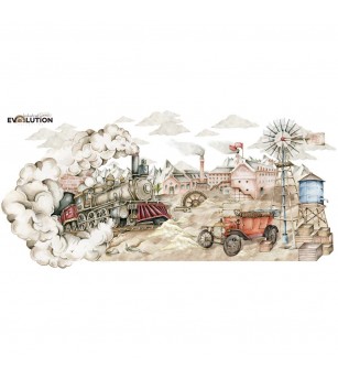 Sticker decorativ Dekornik, Vintage factory - Stickere perete