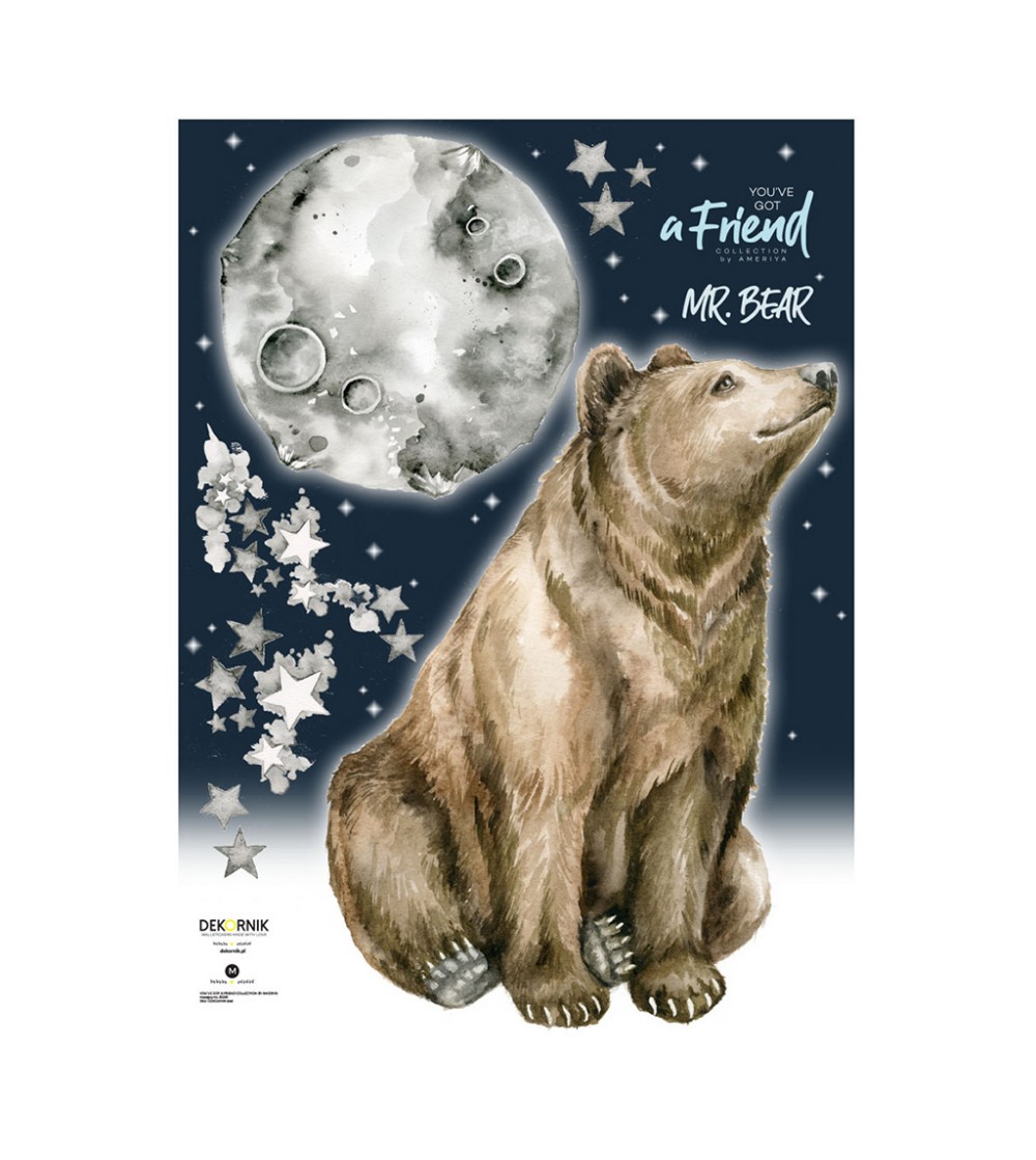 Sticker decorativ Dekornik, Mr. Bear - Stickere perete Sticker decorativ Dekornik, Mr. Bear - Stickere perete