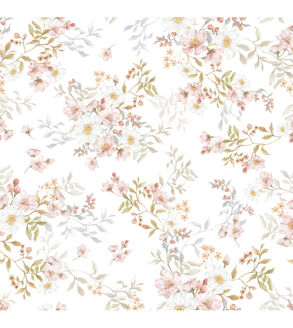 Tapet camera copii Dekornik, flori pastel - Tapet camera copii Tapet camera copii Dekornik, flori pastel - Tapet camera copii