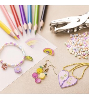 Kit creativ - bijuterii din folii termocontractabile (Shrink plastic) - Shrink plastic - folii termocontractibile