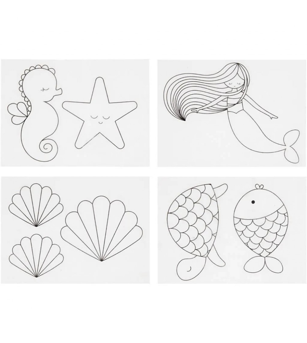 Set creativ folii termocontractabile (Shrink plastic) - lumea marina - Shrink plastic - folii termocontractibile