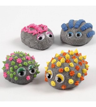 Ochi mobili colorati autoadezivi, 30 buc - Lucru manual pentru copii