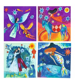 Atelier pictura Djeco, Inspired by Marc Chagall - Seturi de pictura și desenat Atelier pictura Djeco, Inspired by Marc Chagall - Seturi de pictura și desenat