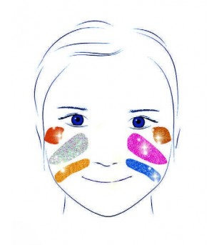 Culori make-up non alergice Djeco, metalic - Pictura pe față