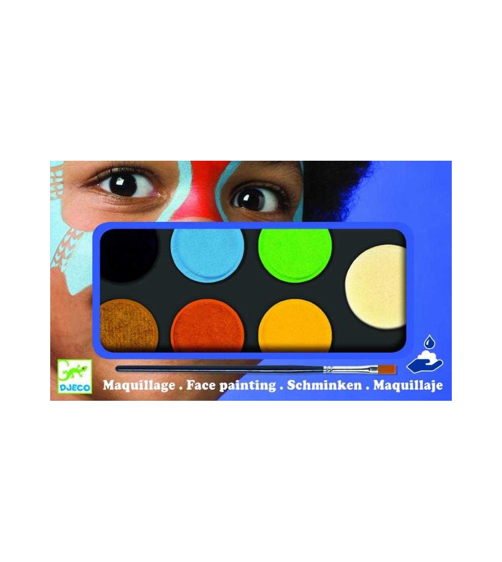 Culori make-up non alergice Djeco, natur - Pictura pe față Culori make-up non alergice Djeco, natur - Pictura pe față
