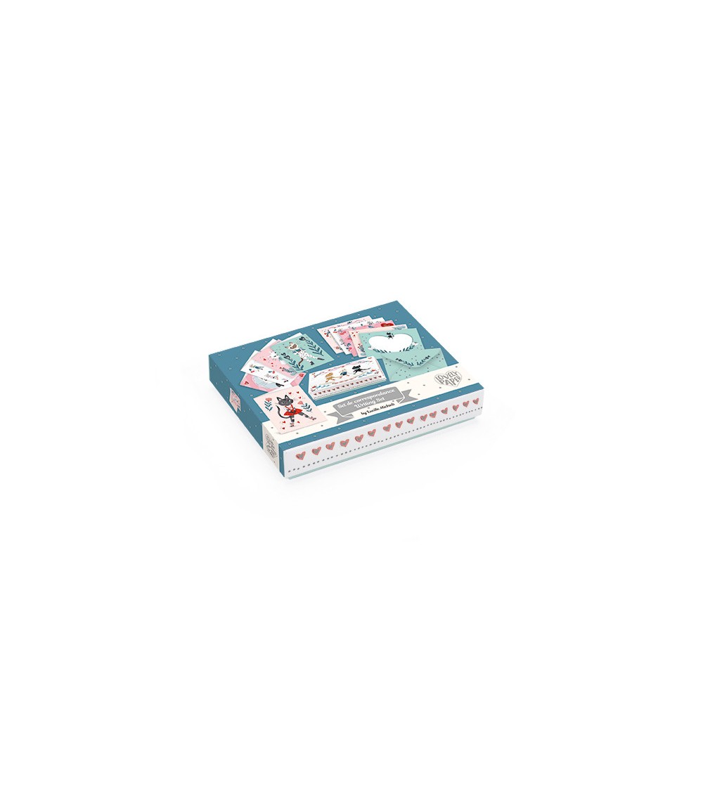 Felicitari / Invitatii Lucille, Djeco - Set papetarie si jurnale copii