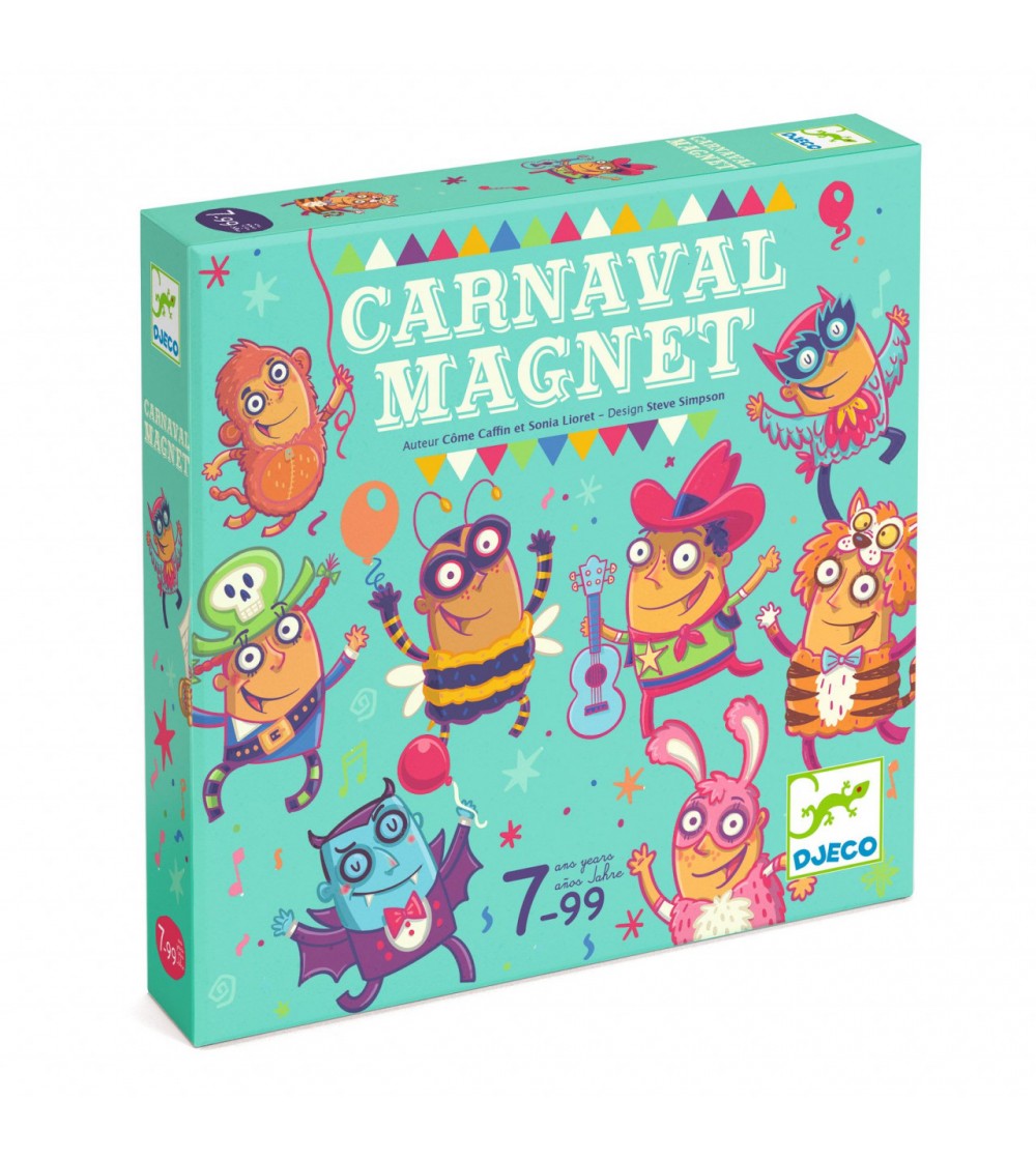 Joc de societate cu magnet Carnaval, Djeco - Jocuri de masă