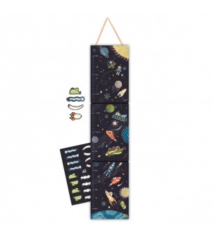 Masuratoare model cosmos, Djeco - Stickere perete