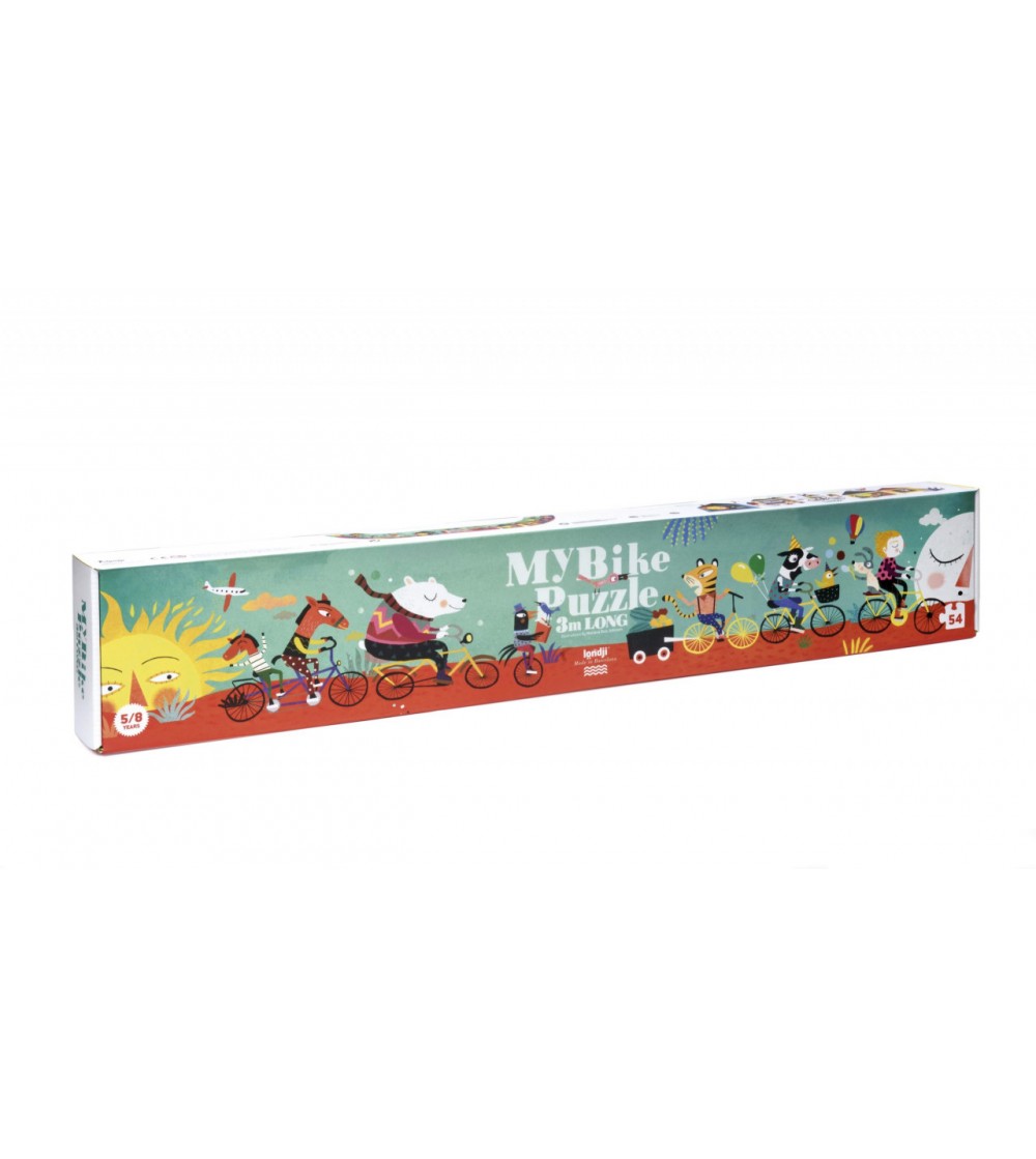 Puzzle Londji, drumul lung cu bicicleta - Puzzle copii