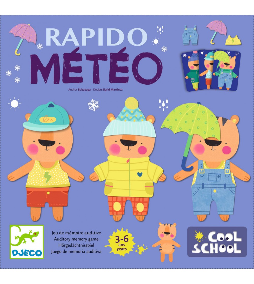 Rapido Meteo, joc de memorie Djeco - Jocuri de memorie și asociere