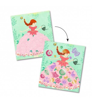 Set creativ cu foite metalice Djeco, Zane - Lucru manual pentru copii