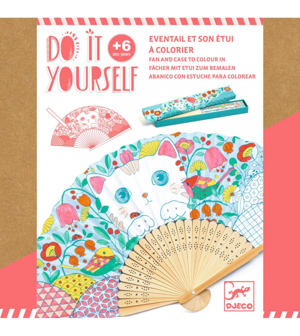 Set DIY Djeco, Evantai Koneko - Seturi de pictura și desenat