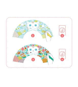 Set DIY Djeco, Evantai Koneko - Seturi de pictura și desenat