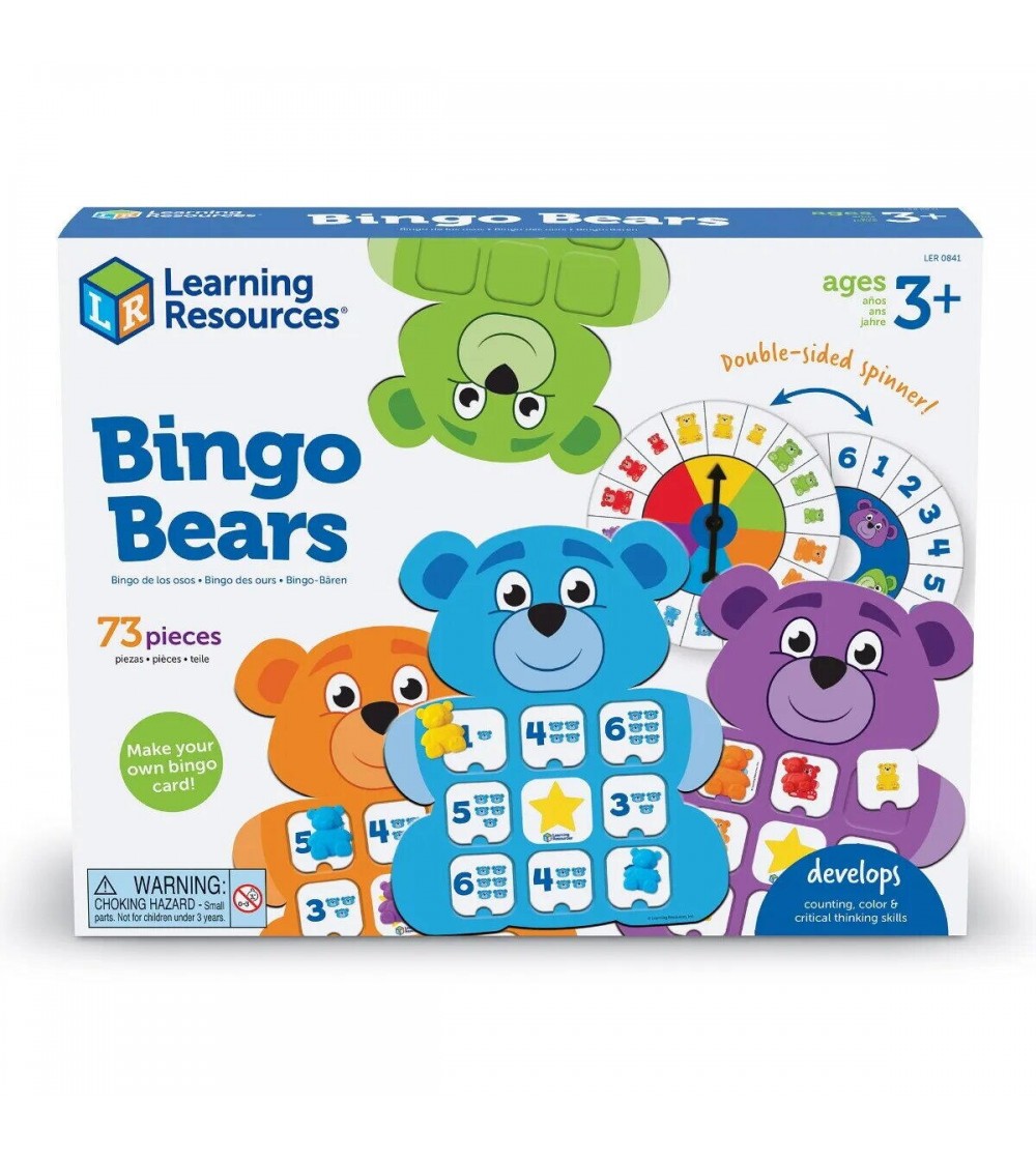 Primul meu joc de Bingo - Ursuletii veseli - Jocuri de observație și atenție