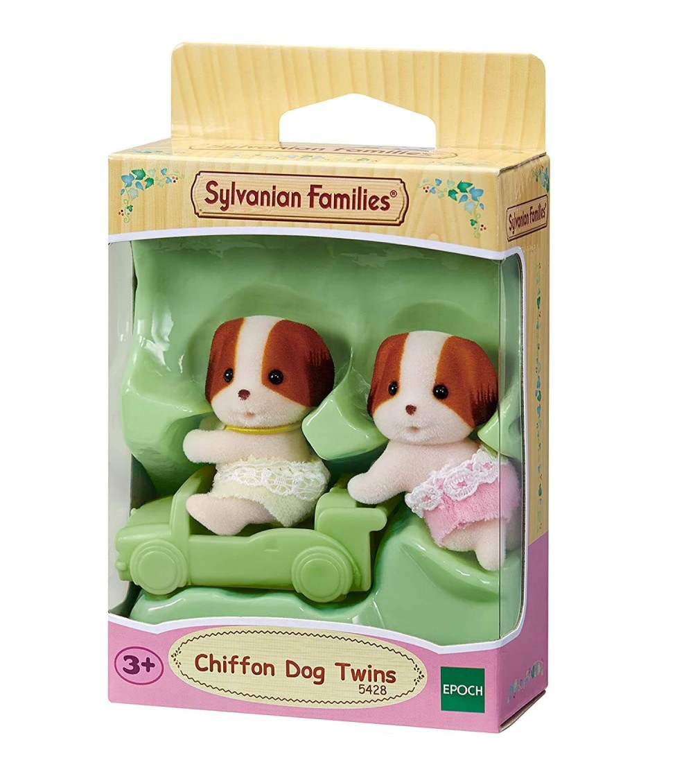 Figurine Sylvanian Families 5428 - gemenii căței Chiffon - Figurine