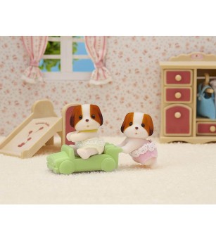 Figurine Sylvanian Families 5428 - gemenii căței Chiffon - Figurine