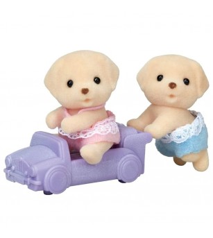 Figurine Sylvanian Families 5430 - gemenii Labrador Galben - Figurine